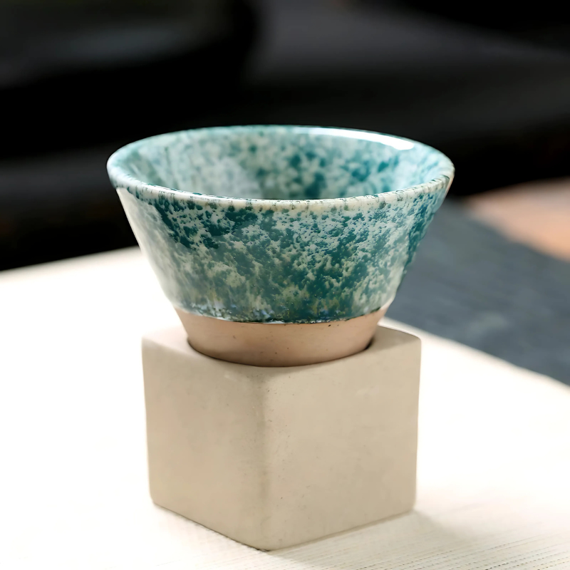 Traditional Japanese Coffee Cup Set 100ml Small Mug Duo