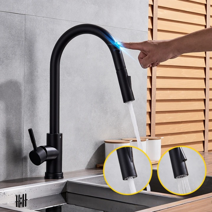 Sensor Activated Kitchen Tap with Extendable Spout