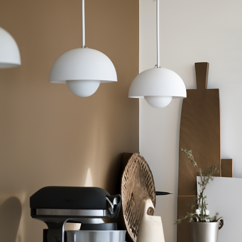 Modern Half-Circle Pendant Light Colourful Scandinavian Design