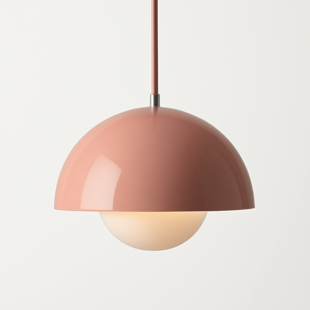 Modern Half-Circle Pendant Light Colourful Scandinavian Design