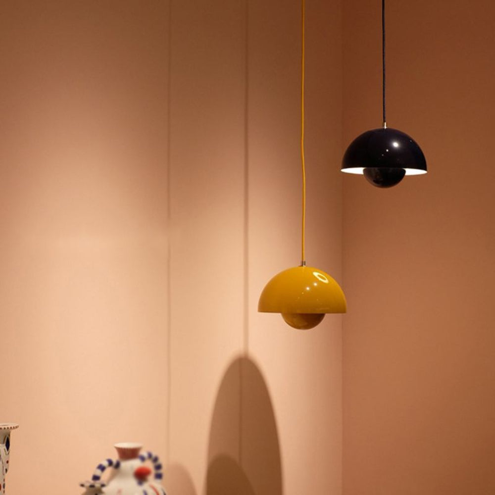 Modern Half-Circle Pendant Light Colourful Scandinavian Design