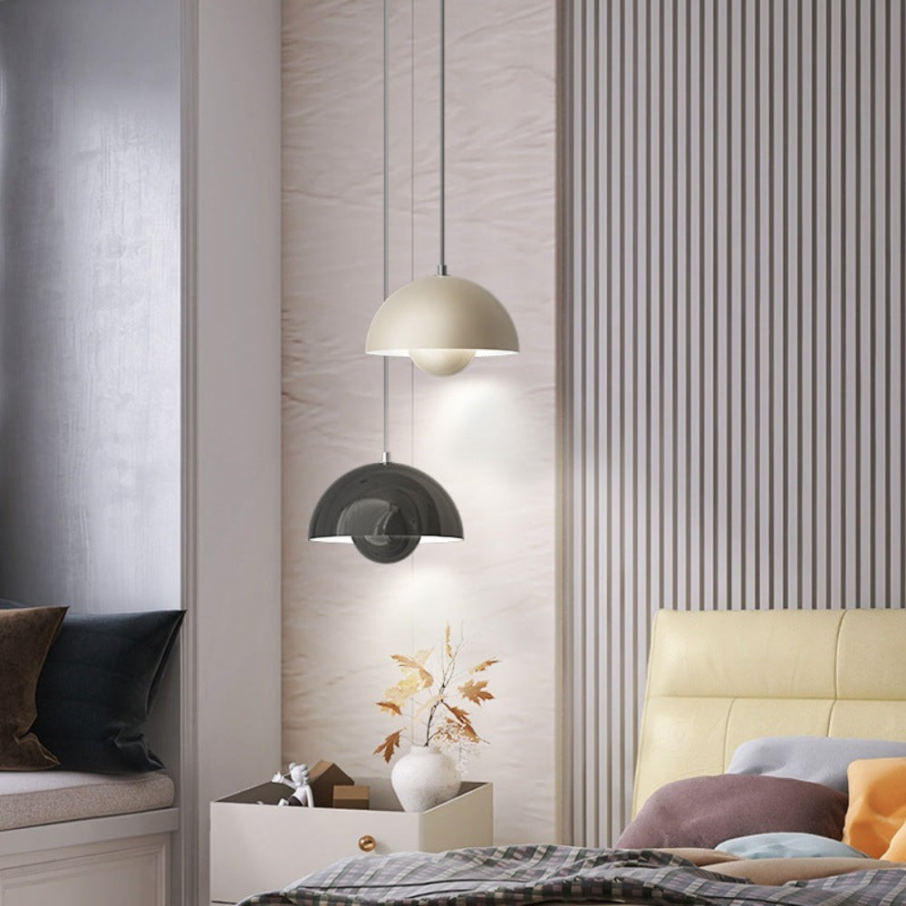 Modern Half-Circle Pendant Light Colourful Scandinavian Design