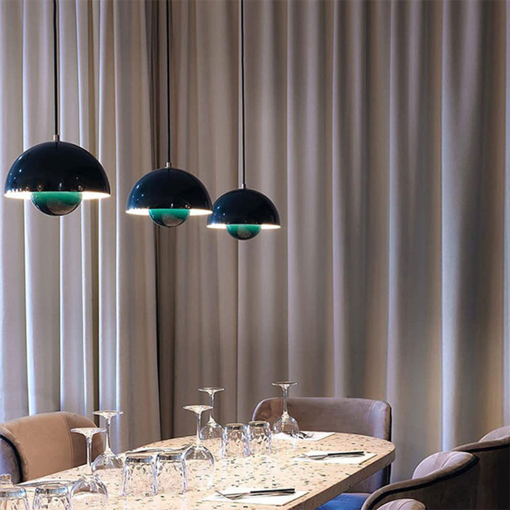 Modern Half-Circle Pendant Light Colourful Scandinavian Design