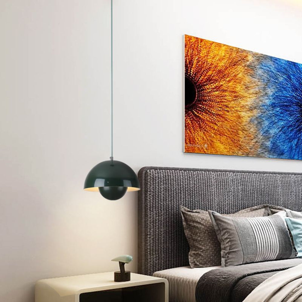Modern Half-Circle Pendant Light Colourful Scandinavian Design