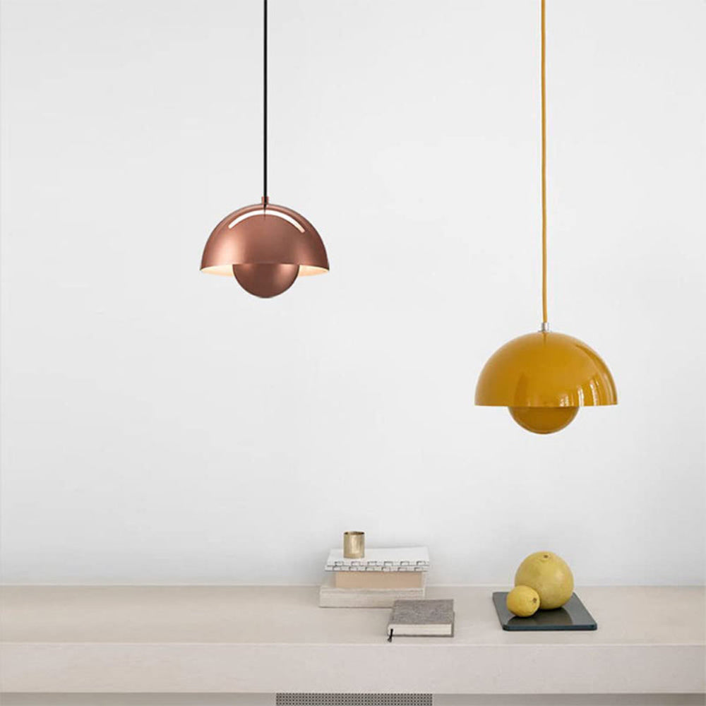 Modern Half-Circle Pendant Light Colourful Scandinavian Design
