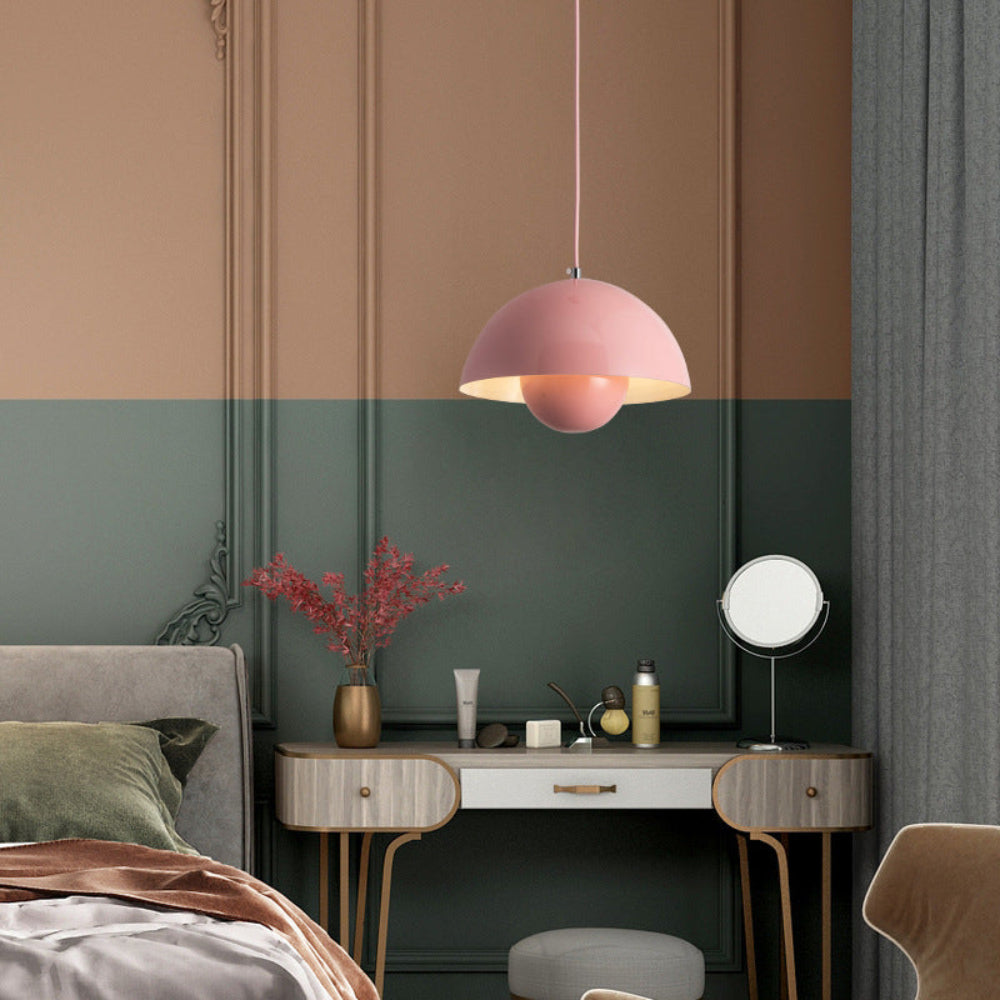 Modern Half-Circle Pendant Light Colourful Scandinavian Design