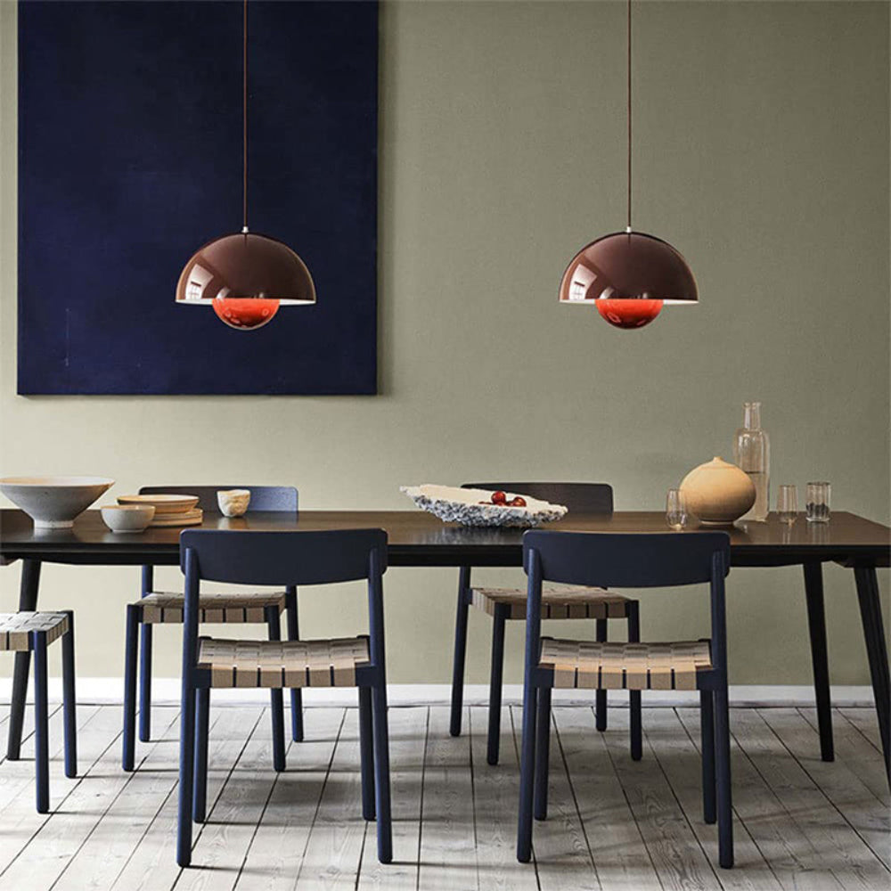 Modern Half-Circle Pendant Light Colourful Scandinavian Design