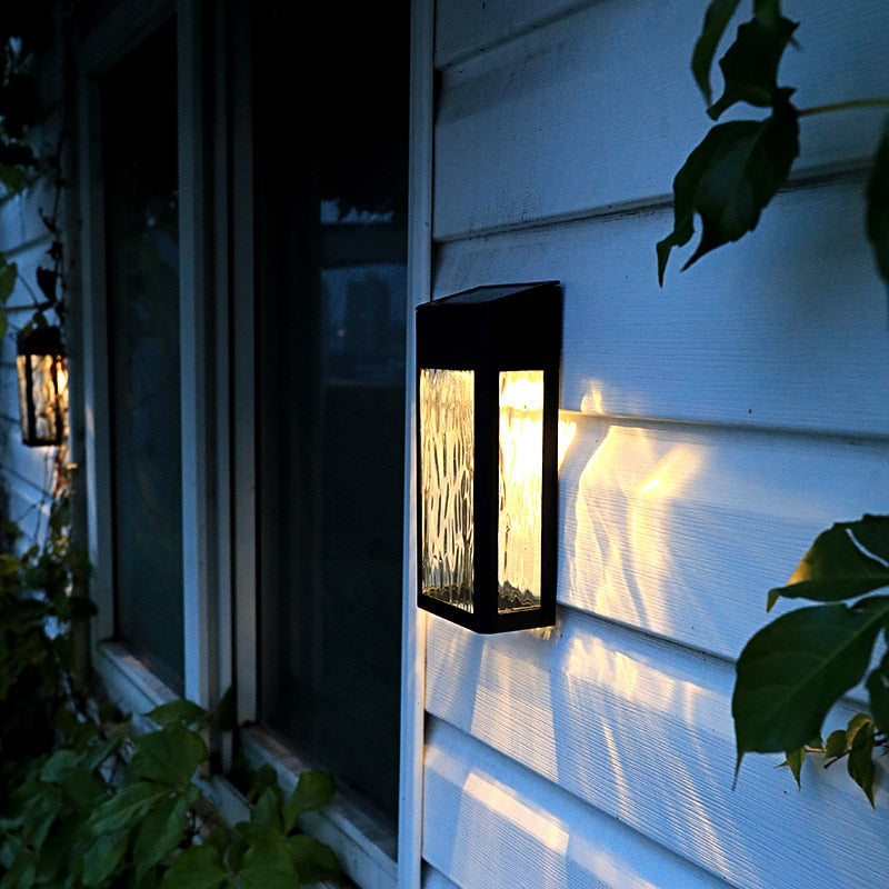 Garden Wall Lamp Solar LED with Dusk Sensor
