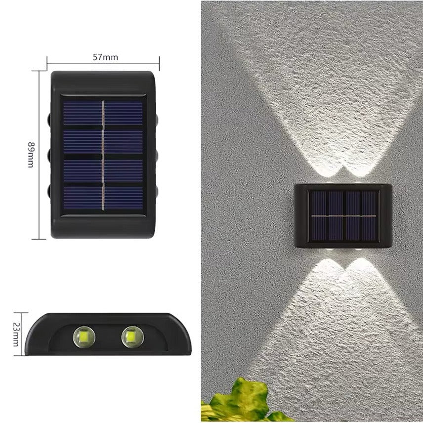 Outdoor Solar Wall Light Motion-Free LED Garden Illumination