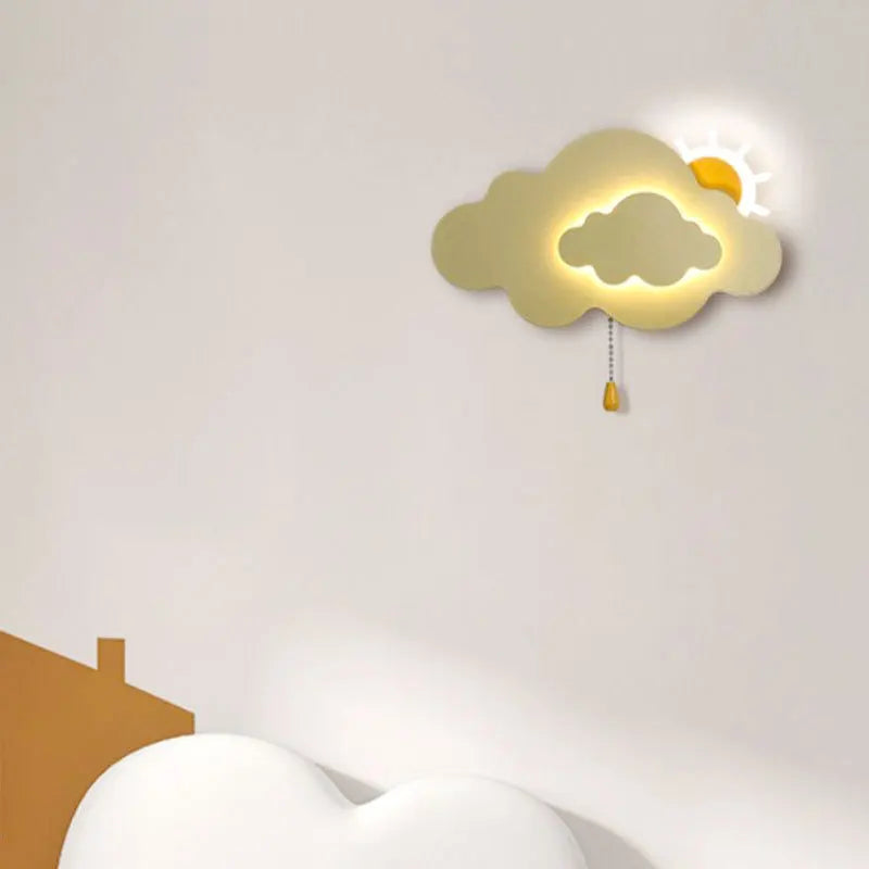 Children’s Cloud Bedroom Wall Lamp – Soft Glow Light