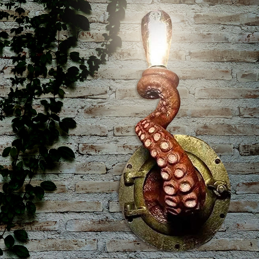 Octopus Tentacle Wall Light Ocean Style Sconce