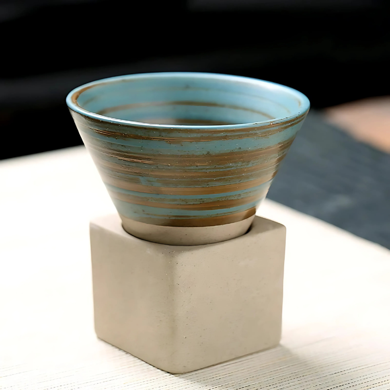 Traditional Japanese Coffee Cup Set 100ml Small Mug Duo