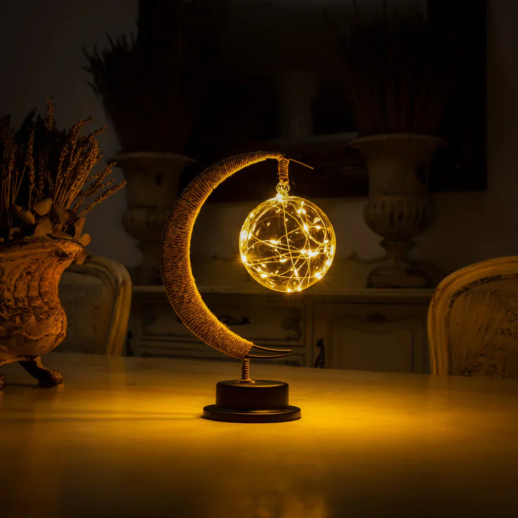 Moon Shaped Table Lamp Soft Ambient LED Decorative Light