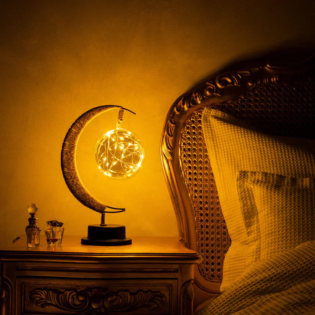 Moon Shaped Table Lamp Soft Ambient LED Decorative Light
