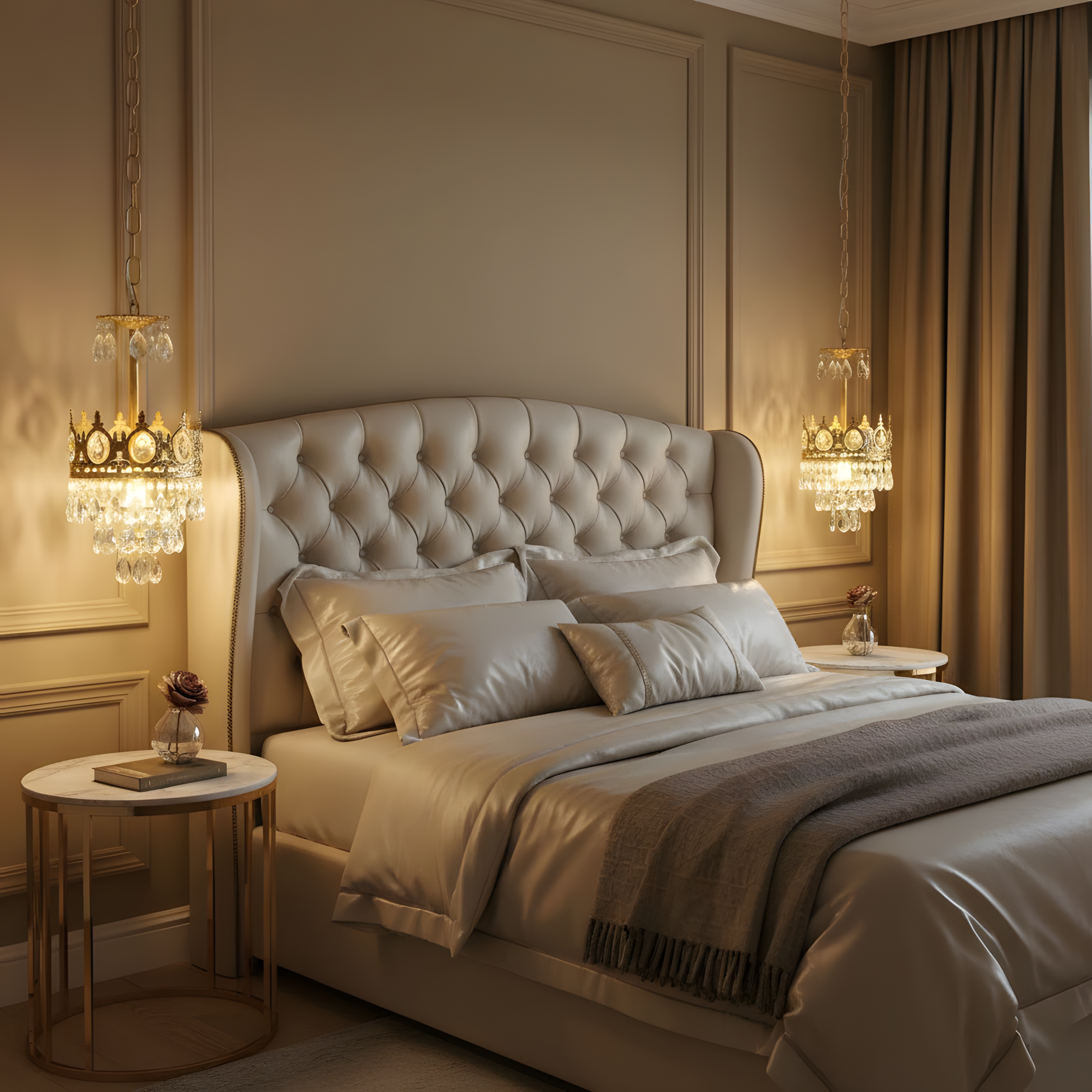 Aurelia Brass Crystal Chandelier