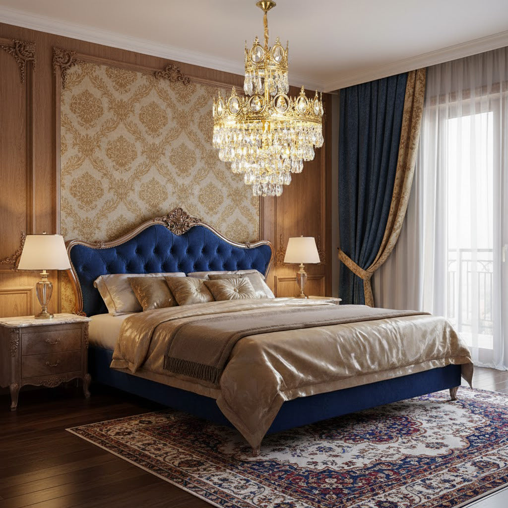 Aurelia Brass Crystal Chandelier
