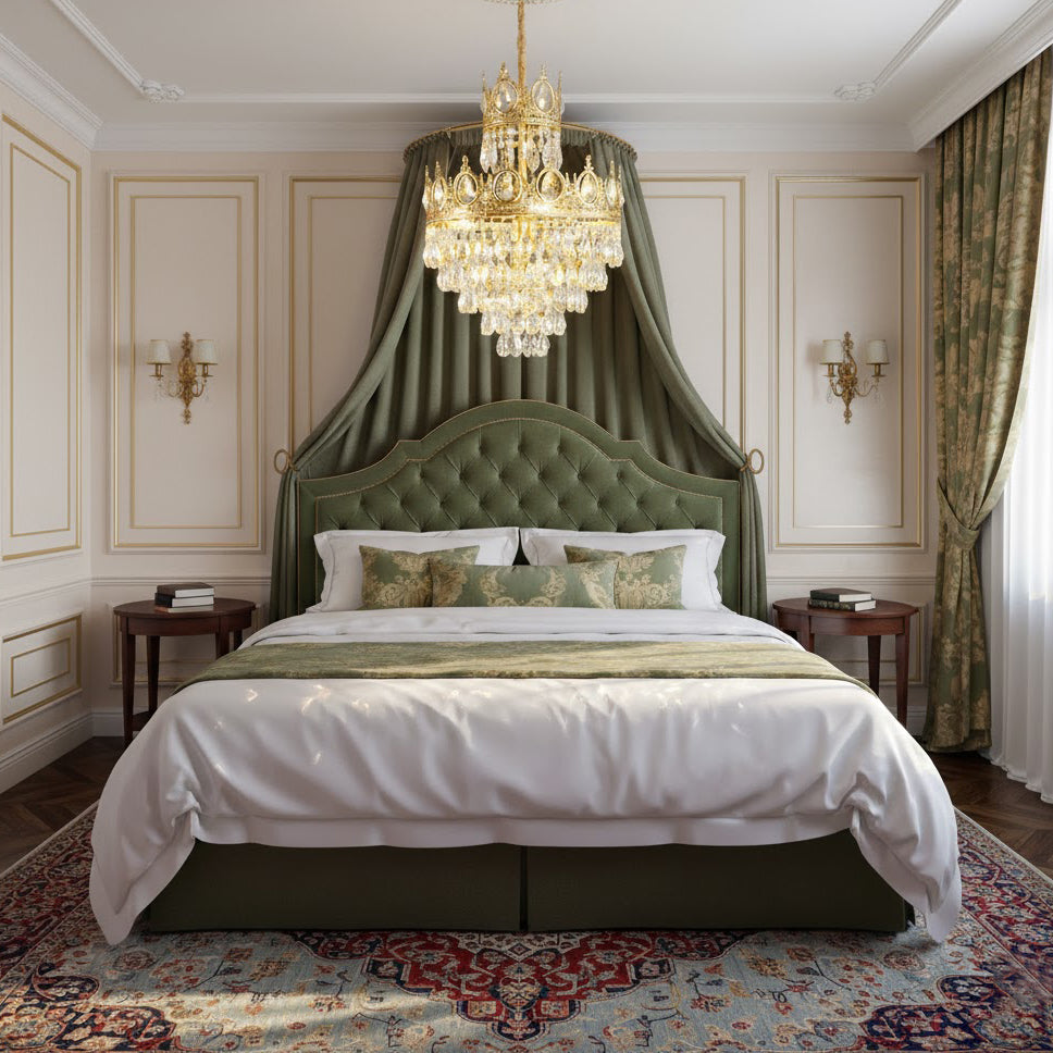 Aurelia Brass Crystal Chandelier