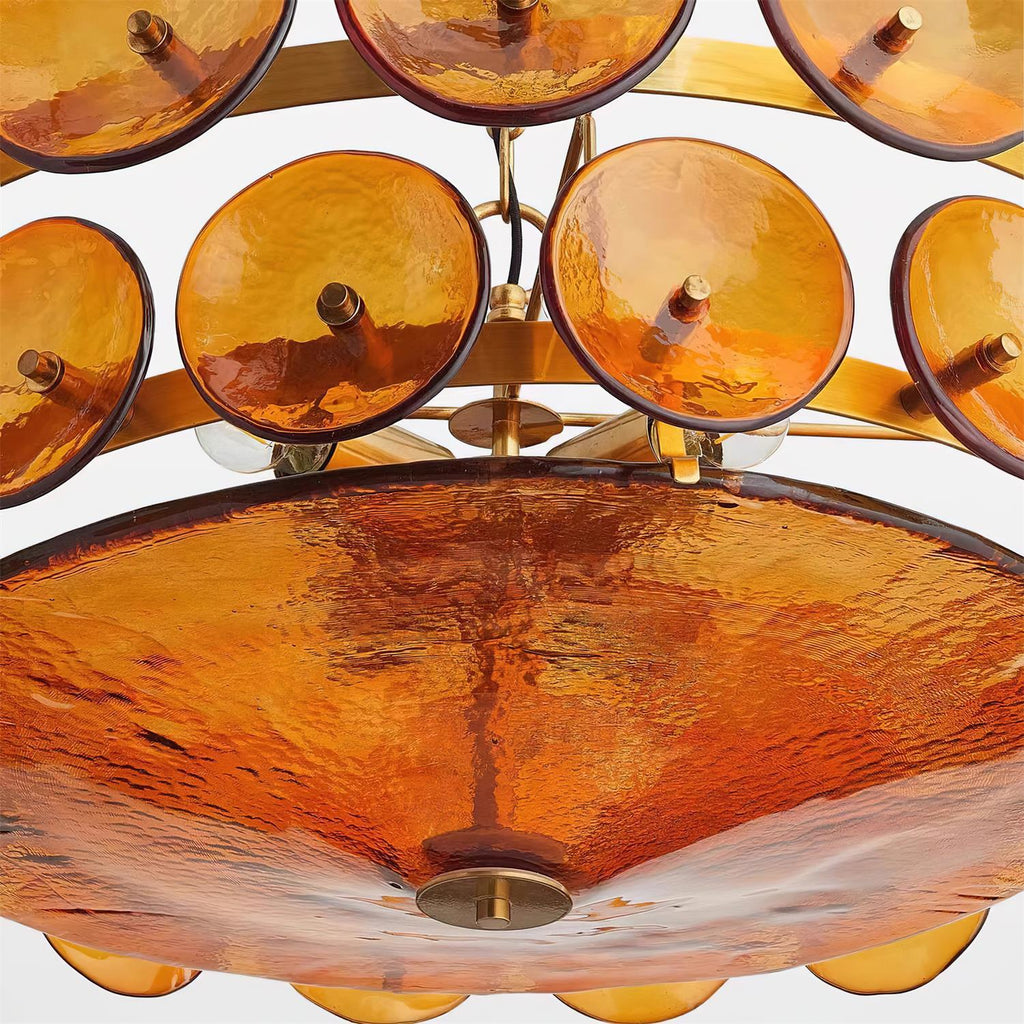 Mid-Century Inspired Ceiling Chandelier Decorative Multi-Light Fixture