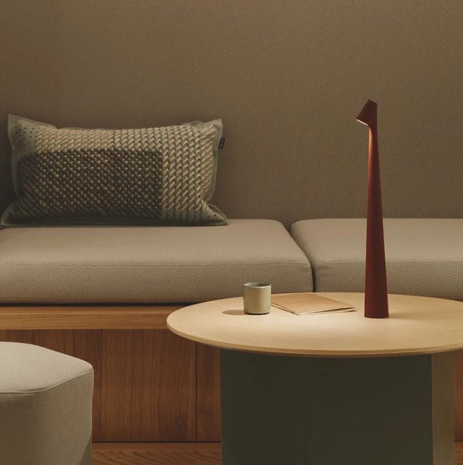 Portable Table Lamp Rechargeable LED Light with Push Control