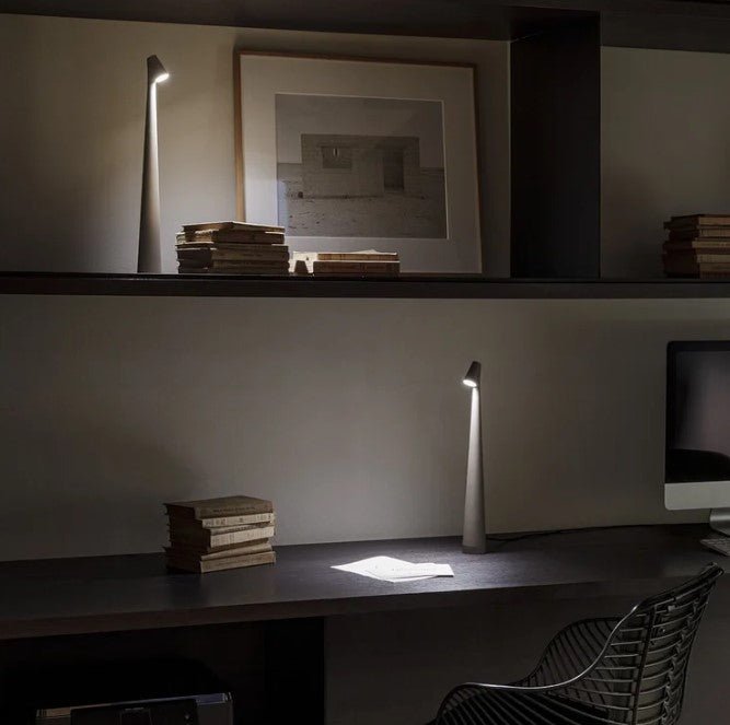 Portable Table Lamp Rechargeable LED Light with Push Control