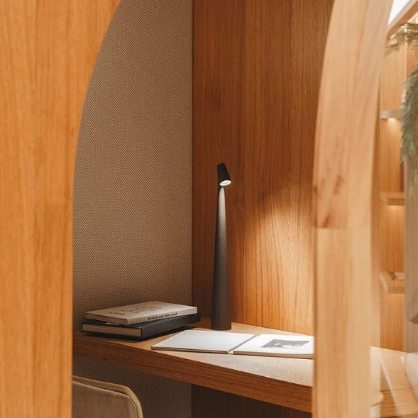 Portable Table Lamp Rechargeable LED Light with Push Control