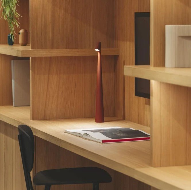 Portable Table Lamp Rechargeable LED Light with Push Control