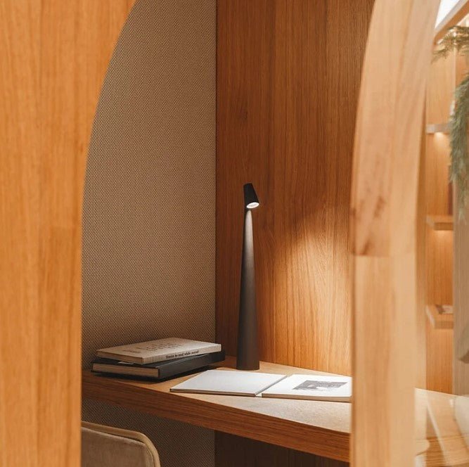 Portable Table Lamp Rechargeable LED Light with Push Control