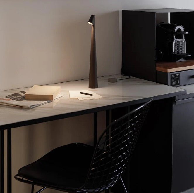 Portable Table Lamp Rechargeable LED Light with Push Control