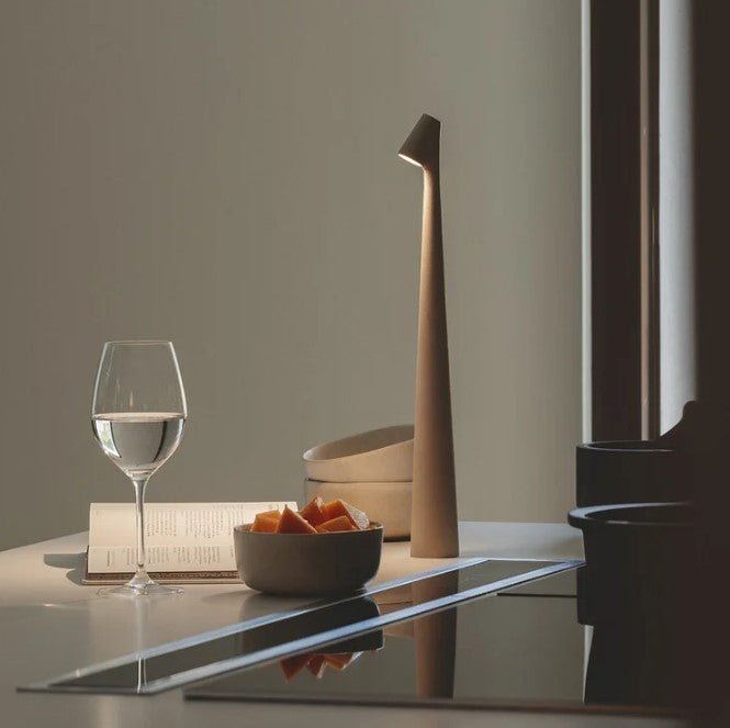 Portable Table Lamp Rechargeable LED Light with Push Control