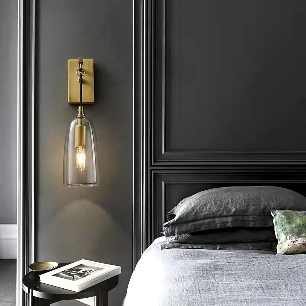 Aurex Linear Brass Wall Lamp