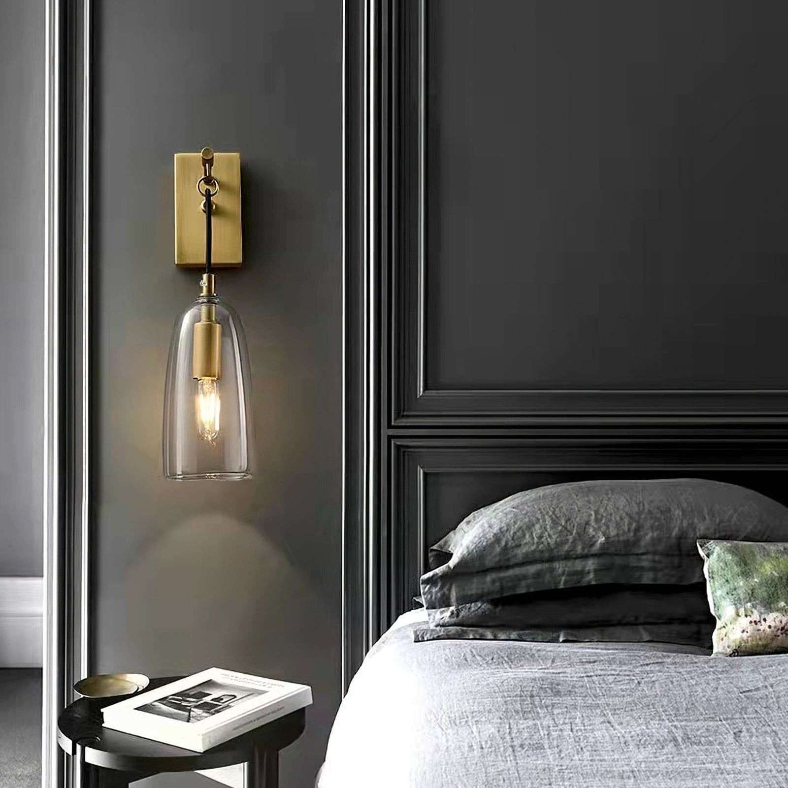 Aurex Linear Brass Wall Lamp