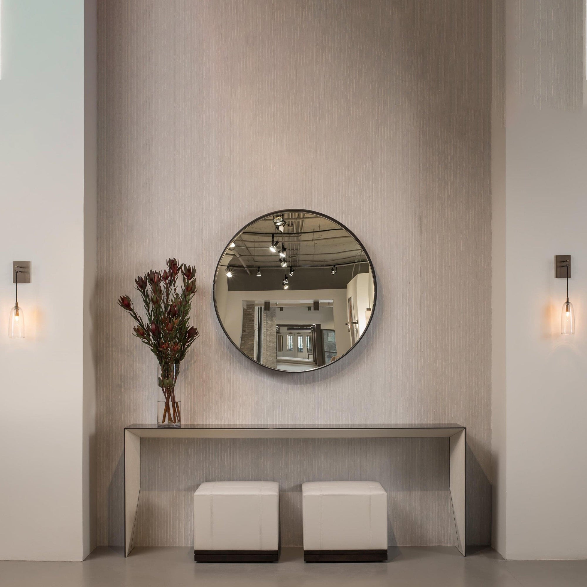Aurex Linear Brass Wall Lamp