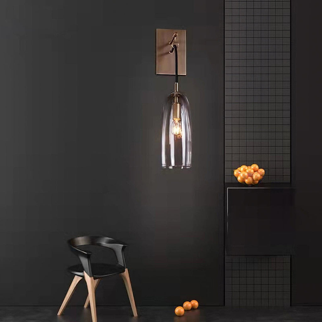Aurex Linear Brass Wall Lamp