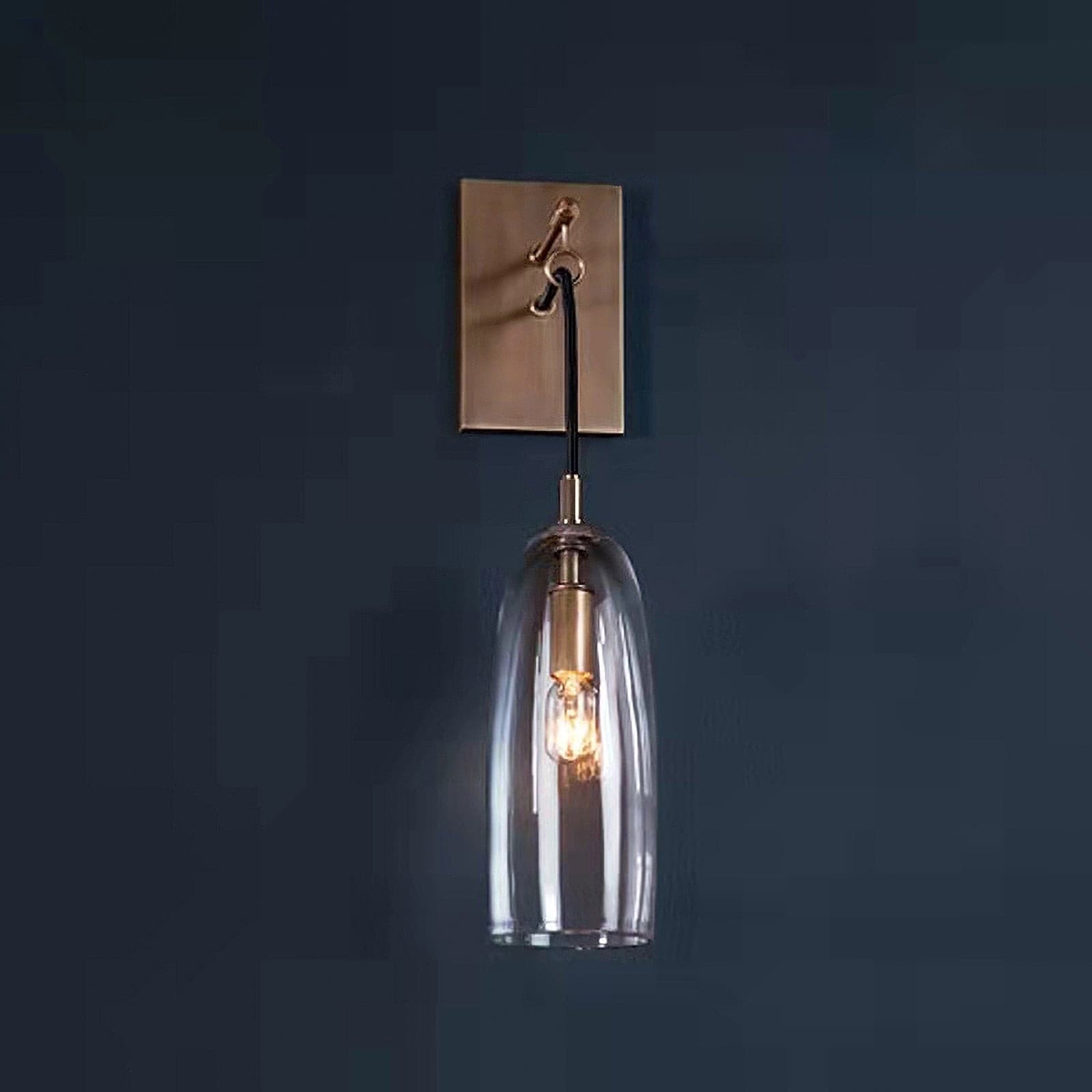 Aurex Linear Brass Wall Lamp