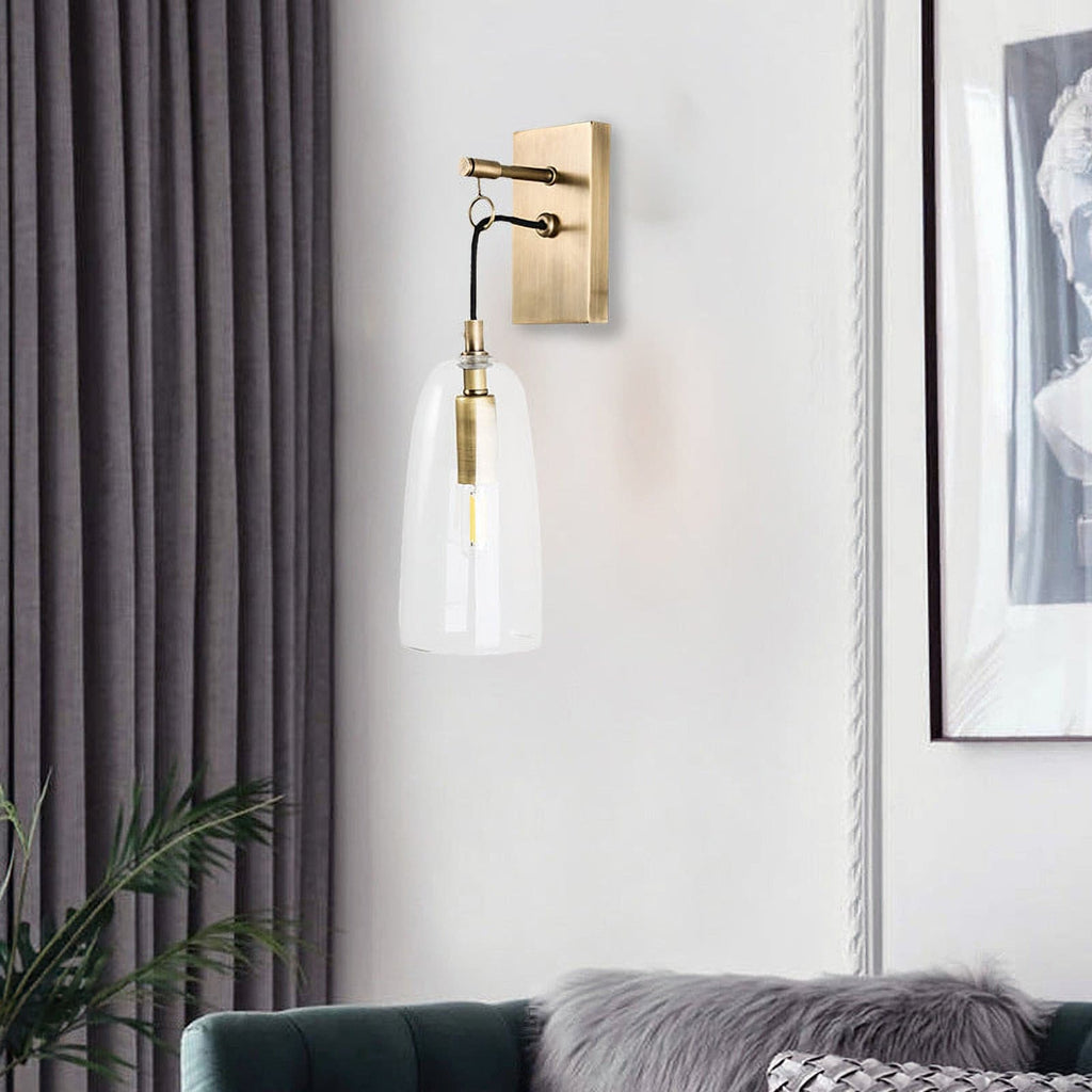 Aurex Linear Brass Wall Lamp