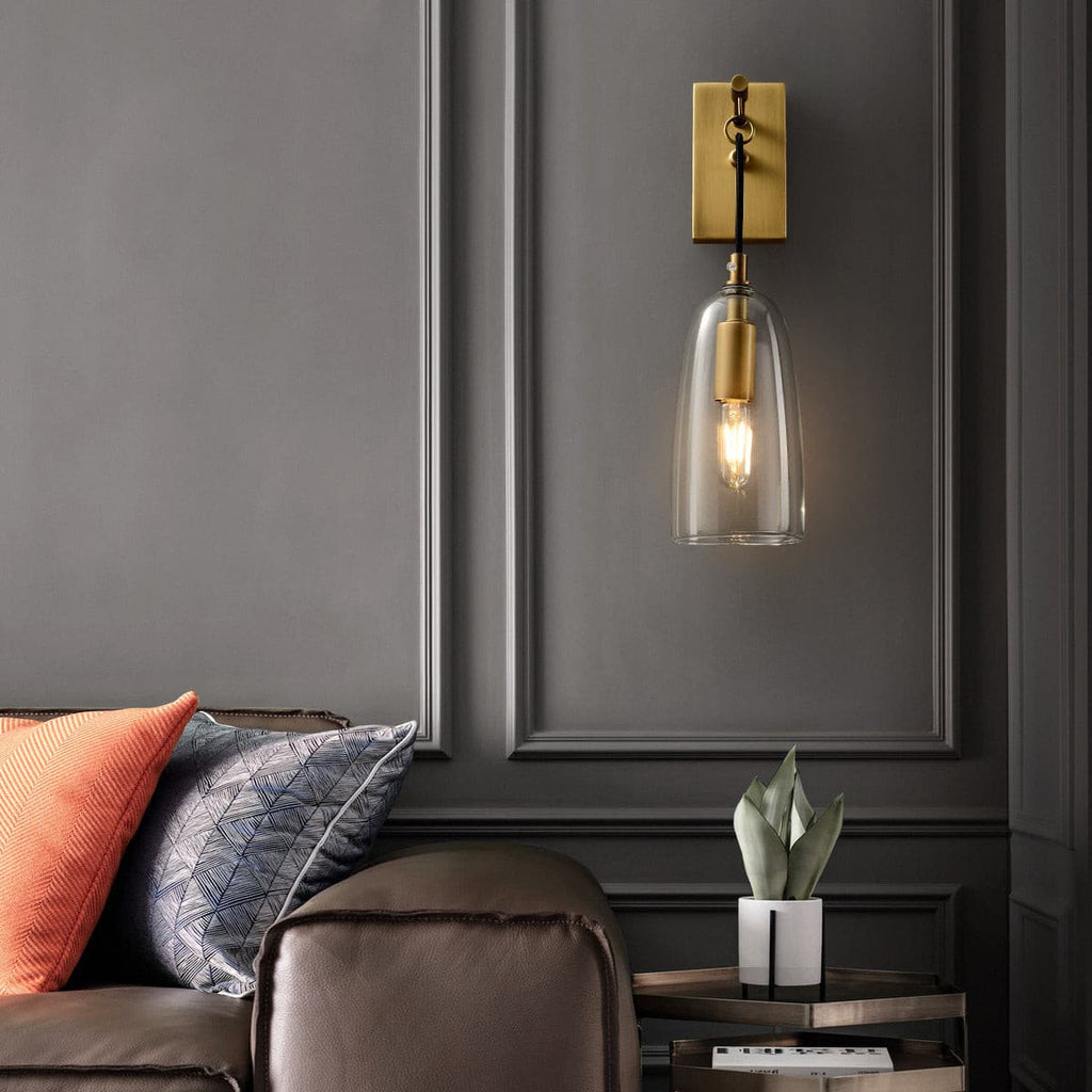 Aurex Linear Brass Wall Lamp