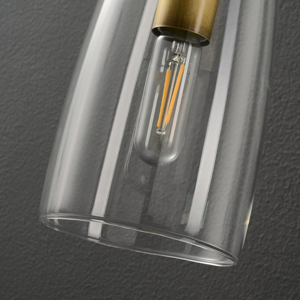 Aurex Linear Brass Wall Lamp