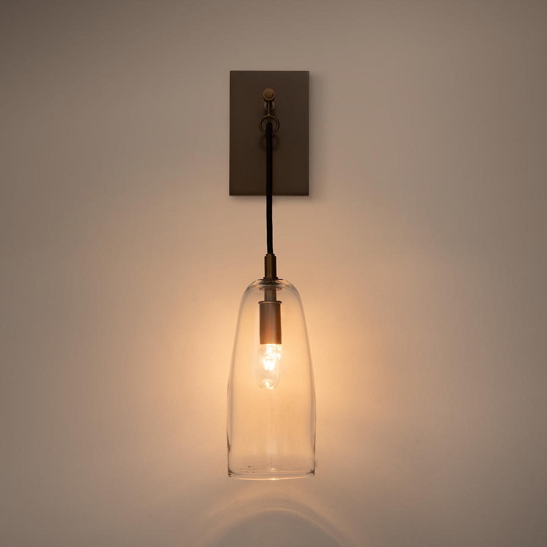 Aurex Linear Brass Wall Lamp