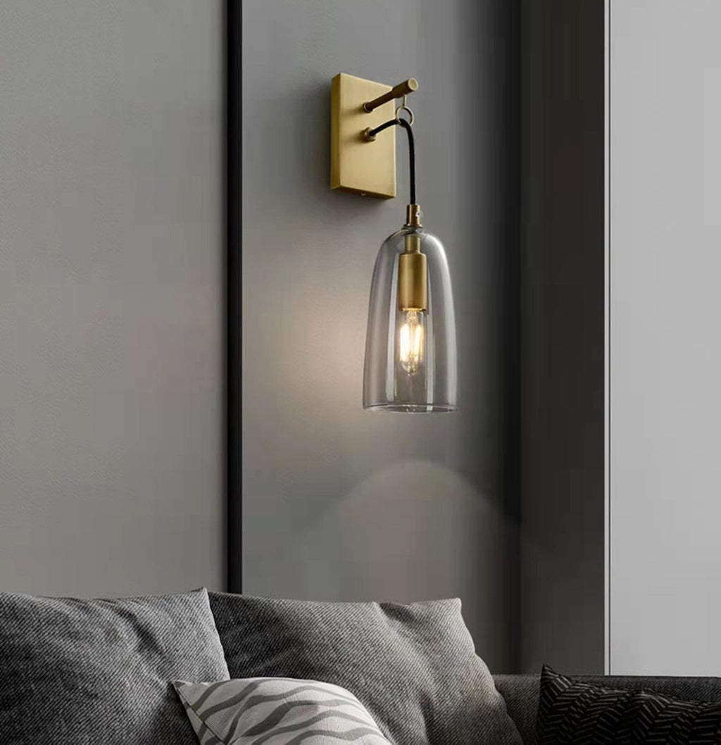 Aurex Linear Brass Wall Lamp