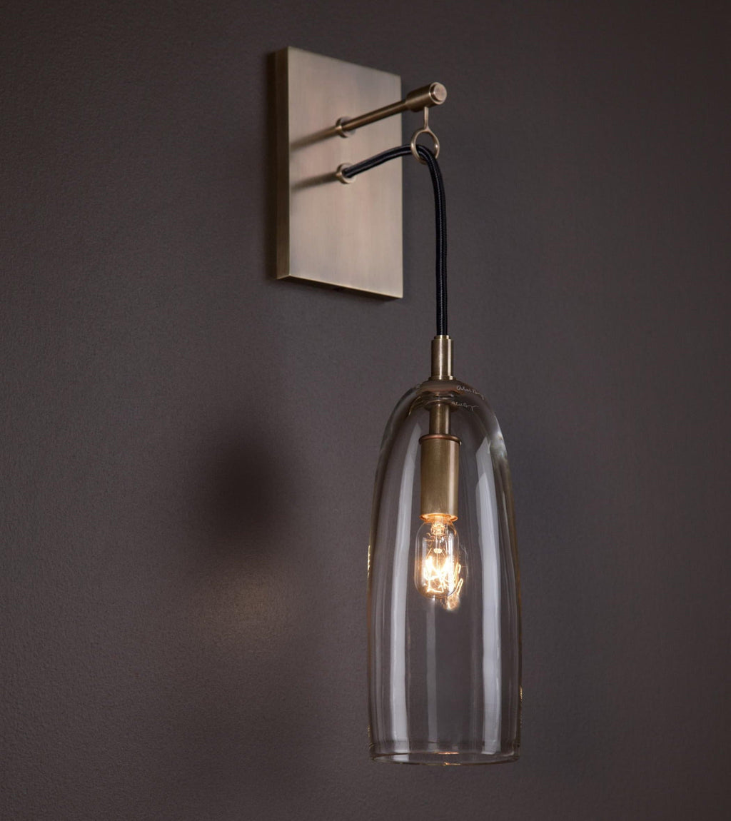 Aurex Linear Brass Wall Lamp
