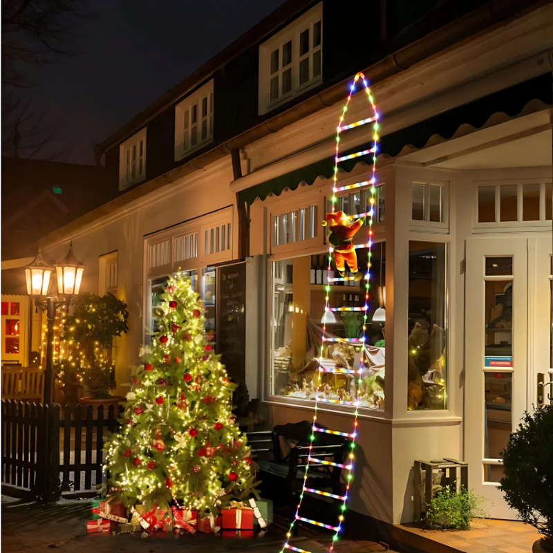 Christmas Climbing Santa Light Decoration with LED Illumination