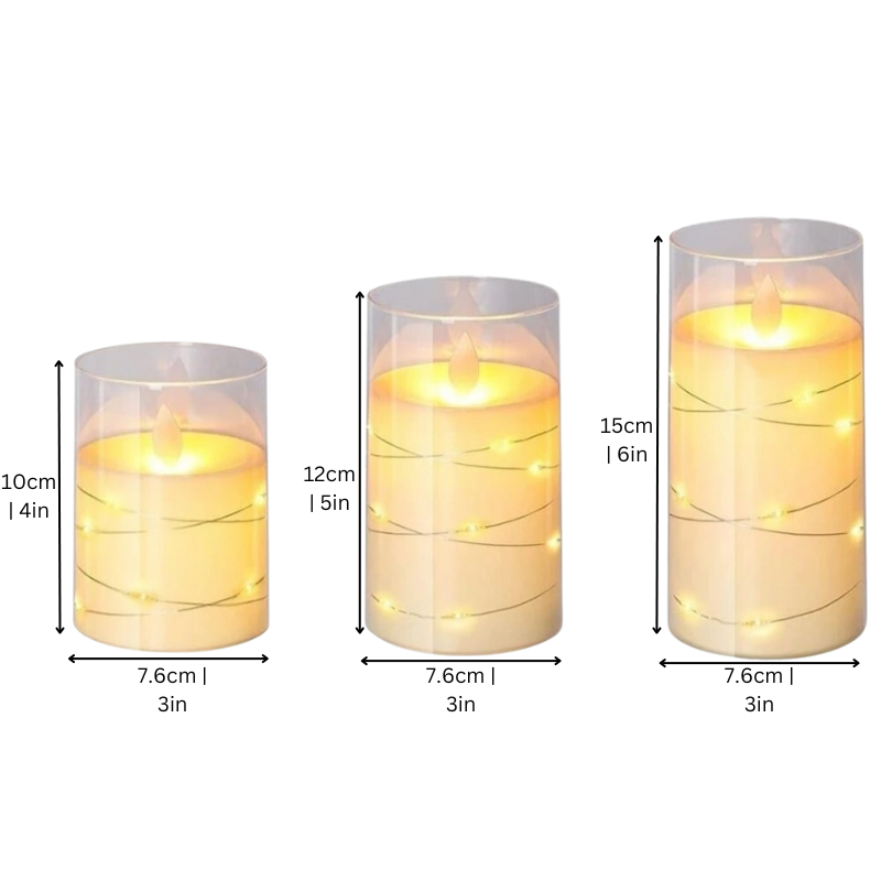 LED Decorative Candle Set with Remote Control