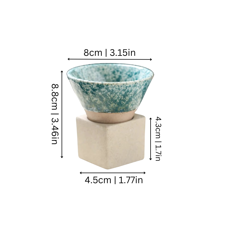 Traditional Japanese Coffee Cup Set 100ml Small Mug Duo