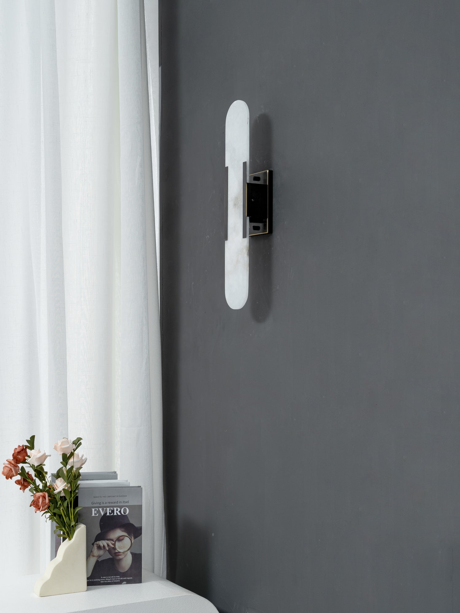 Aurelio Linear Alabaster Wall Lamp