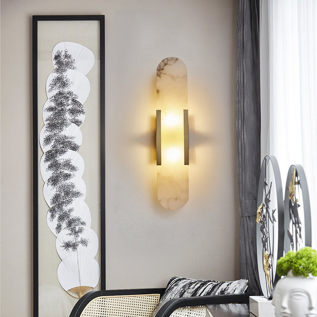 Aurelio Linear Alabaster Wall Lamp