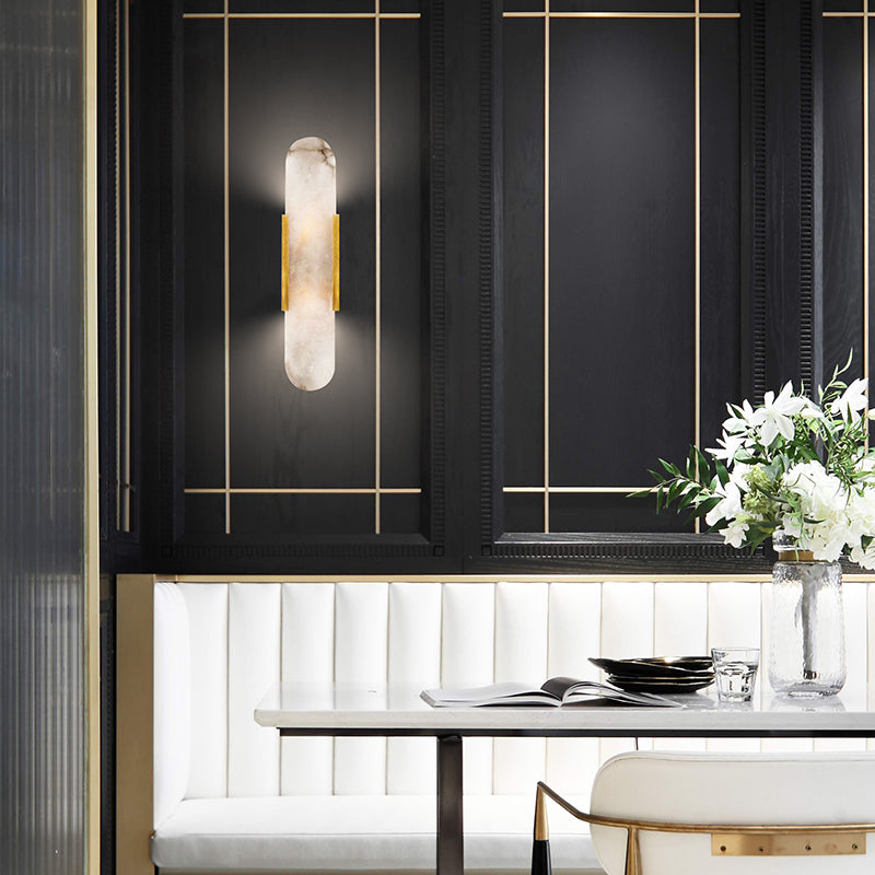 Aurelio Linear Alabaster Wall Lamp