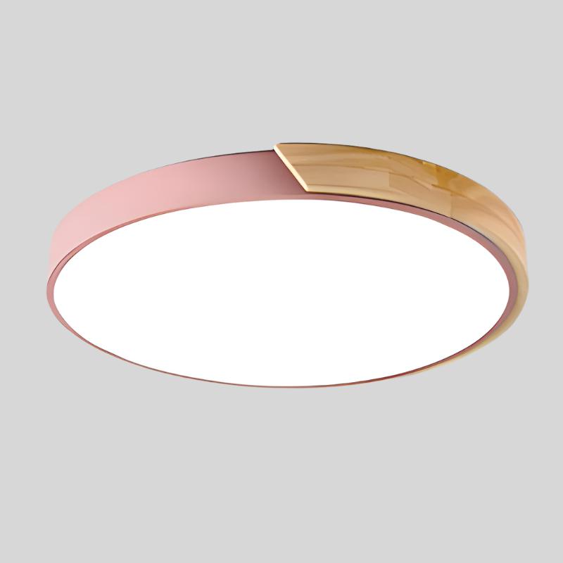 Round Flush Ceiling Light Adjustable LED Lighting for Rooms