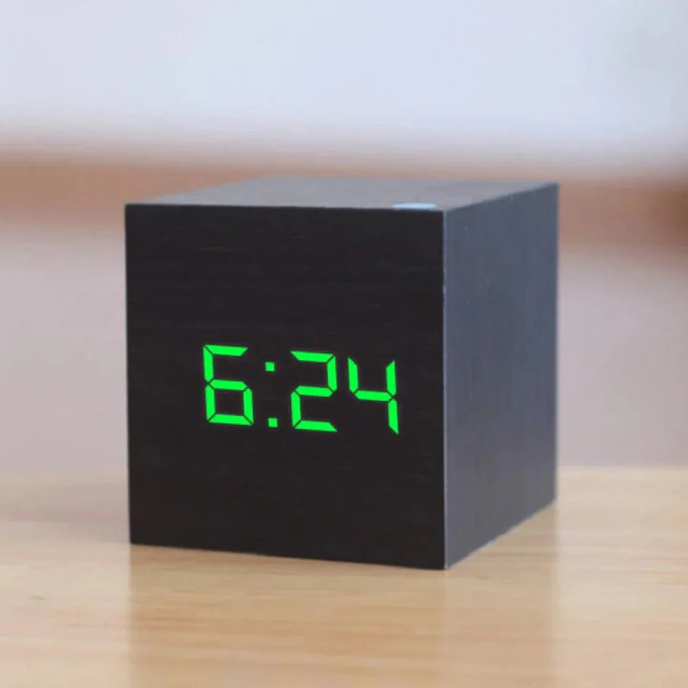 Mini LED Digital Alarm Clock with Date & Temperature