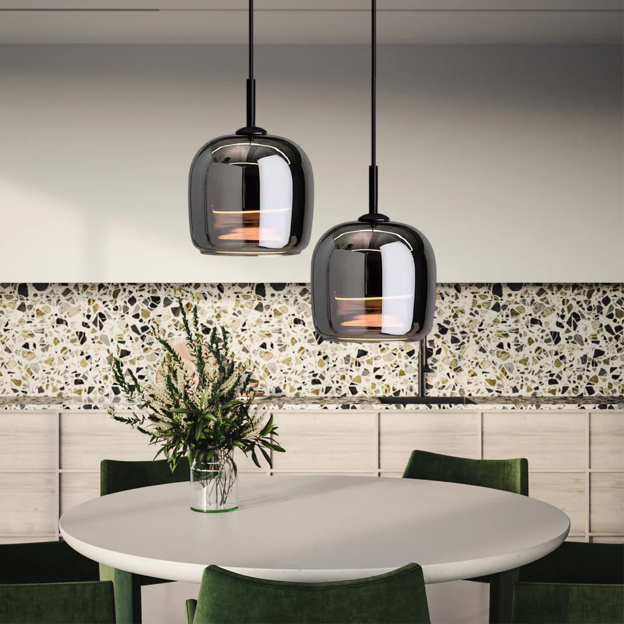 Modern Dark Pendant Light Minimalist Indoor Ceiling Lighting