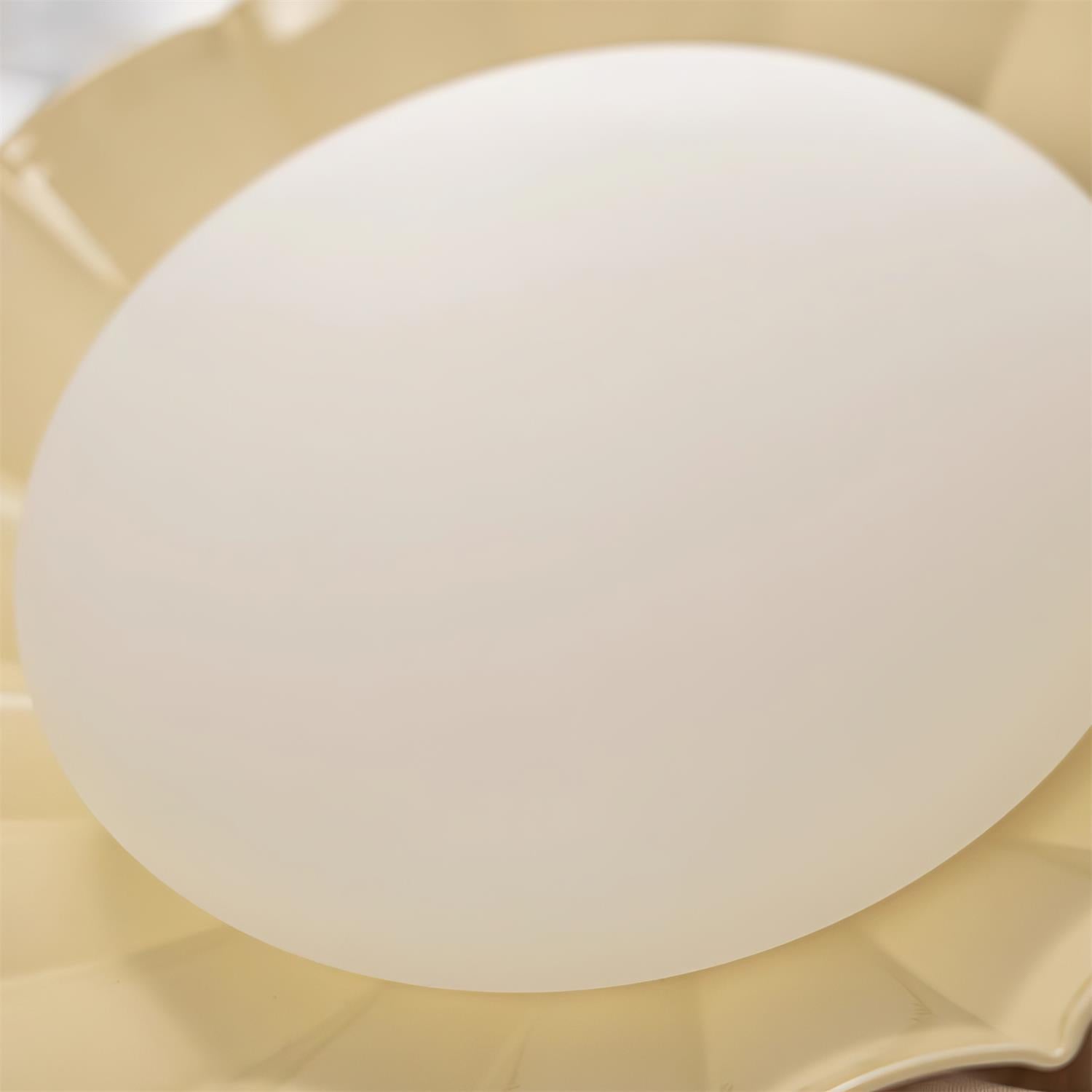 Scalloped LED Ceiling Light in Warm White